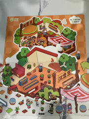 124. Marcher Stand De Nourriture - Géant Créations Sortilege