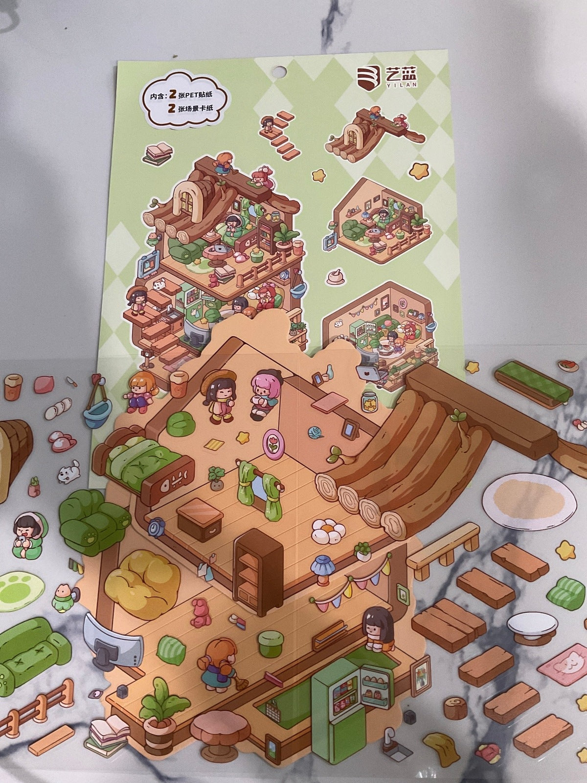 147. Cabanes Dans Les Arbres En Deux Parties - Géant Créations Sortilege