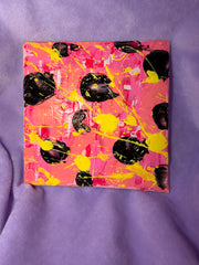 Douceur Gotique - Œuvre Originale - Toile Acrylique Abstraite 4X4” Créations Sortilege