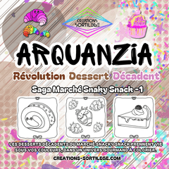 Arquanzia - Livre Coloriage - 100% Fait Main - Nos Sagas Créations Sortilege