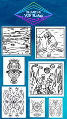 Aruquanzia Livre Coloriage - Tome 2 Créations Sortilege