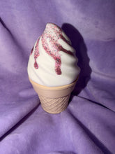Boîte Cornet Crème Glacée - Œuvre Glitter Peint - Grand Créations Sortilege