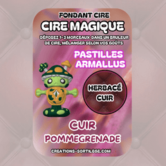 Cire Magique - Cuir Pommegrenade Créations Sortilege