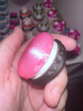 Clickers Macaron - Rose Glitter Bi Noir Créations Sortilege