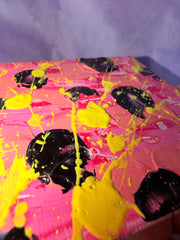 Douceur Gotique - Œuvre Originale - Toile Acrylique Abstraite 4X4” Créations Sortilege