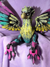 Dragon Griffon Phénix - Œuvre Originale - Peinte à la Main & Vernis Créations Sortilege