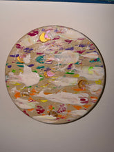 Funfetti - Œuvre Originale - Toile Acrylique Abstraite 8" Ronde Créations Sortilege