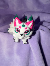 Puff Kitsune - Moyen - Magenta & Forêt Créations Sortilege