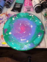 Tourbillon Fleural - Toile Acrylique Art Abstrait 8” Ronde - Précommande Créations Sortilege