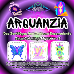 Saga Coloriage Mystère -2 - Des Sortilèges Aux Couleurs Ensorcelante - Préco Créations Sortilege