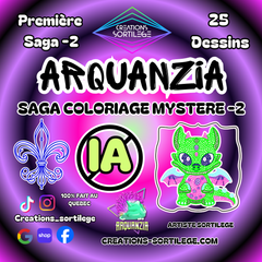 Saga Coloriage Mystère -2 - Des Sortilèges Aux Couleurs Ensorcelante - Préco Créations Sortilege