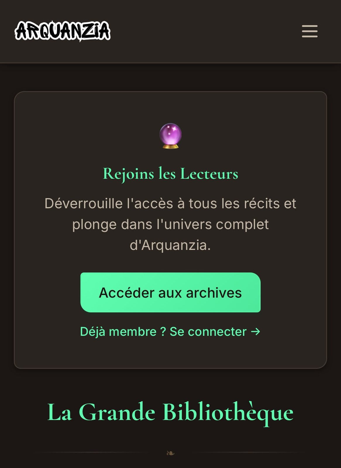 Membre Lecteur - Roman Naomi Créations Sortilege