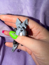Porte Clef - Schnauzer Tuxedo - 3 Déco Aux Choix Inclus Créations Sortilege