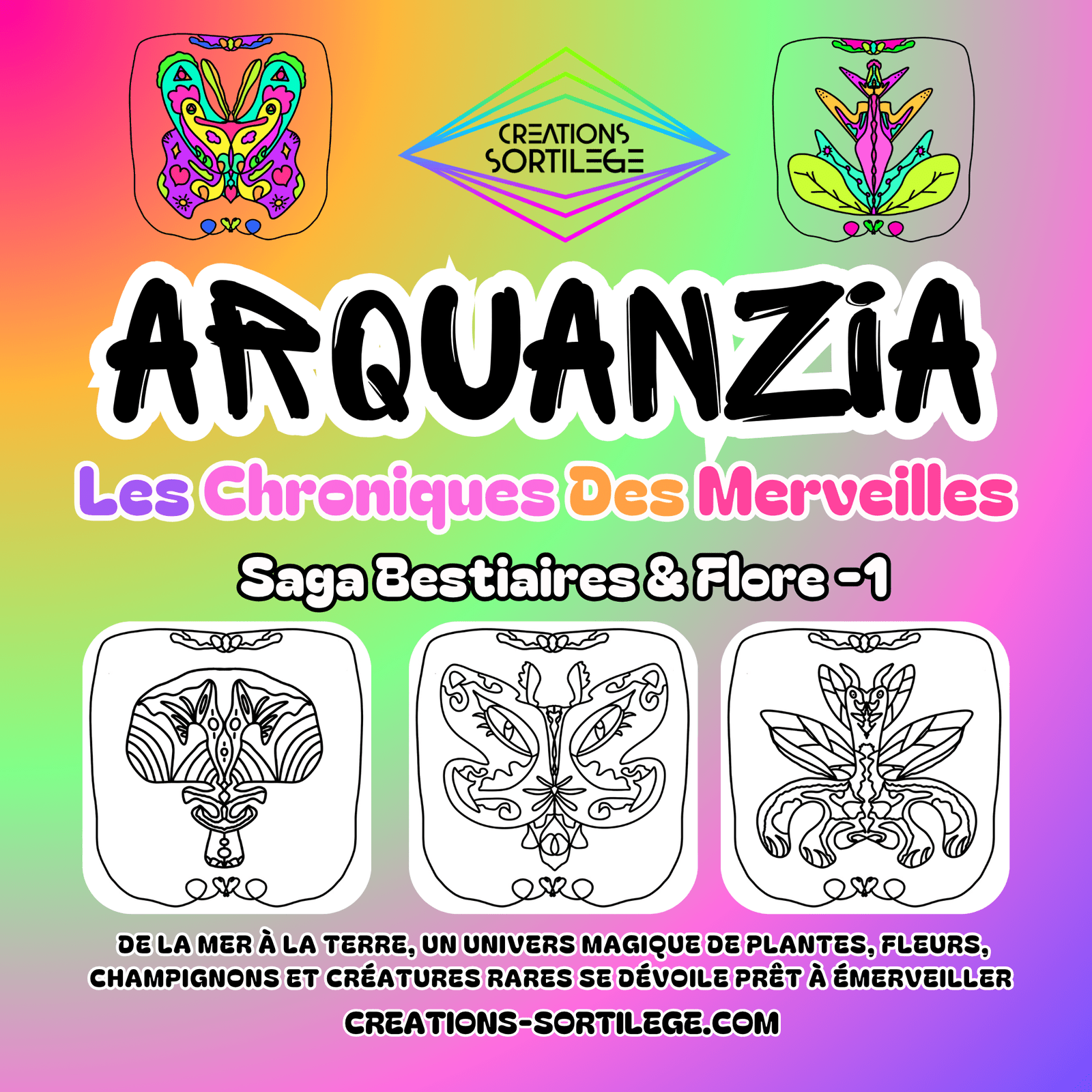 Saga Bestiaires & Flore - 1 - Les Chroniques Des Merveilles Créations Sortilege