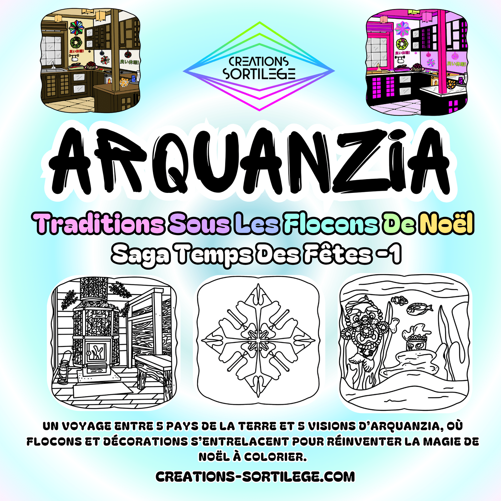 Saga Temps Des Fêtes - 1 - Traditions Sous Les Flocons De Noël - Précommande Créations Sortilege