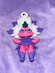 Nymphe De La Foret - Doll - Grand - Corail & Mauve Créations Sortilege