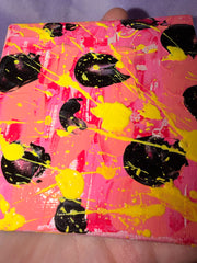 Douceur Gotique - Œuvre Originale - Toile Acrylique Abstraite 4X4” Créations Sortilege