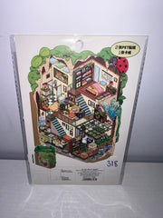 318. Scène Rêvélia - XL- Avec Porte - Maison Sous Le Gazon & Les Crystals Créations Sortilege