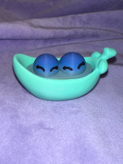 Clickers Amis Petit Pois - Bleu & Menthe - Imp Créations Sortilege