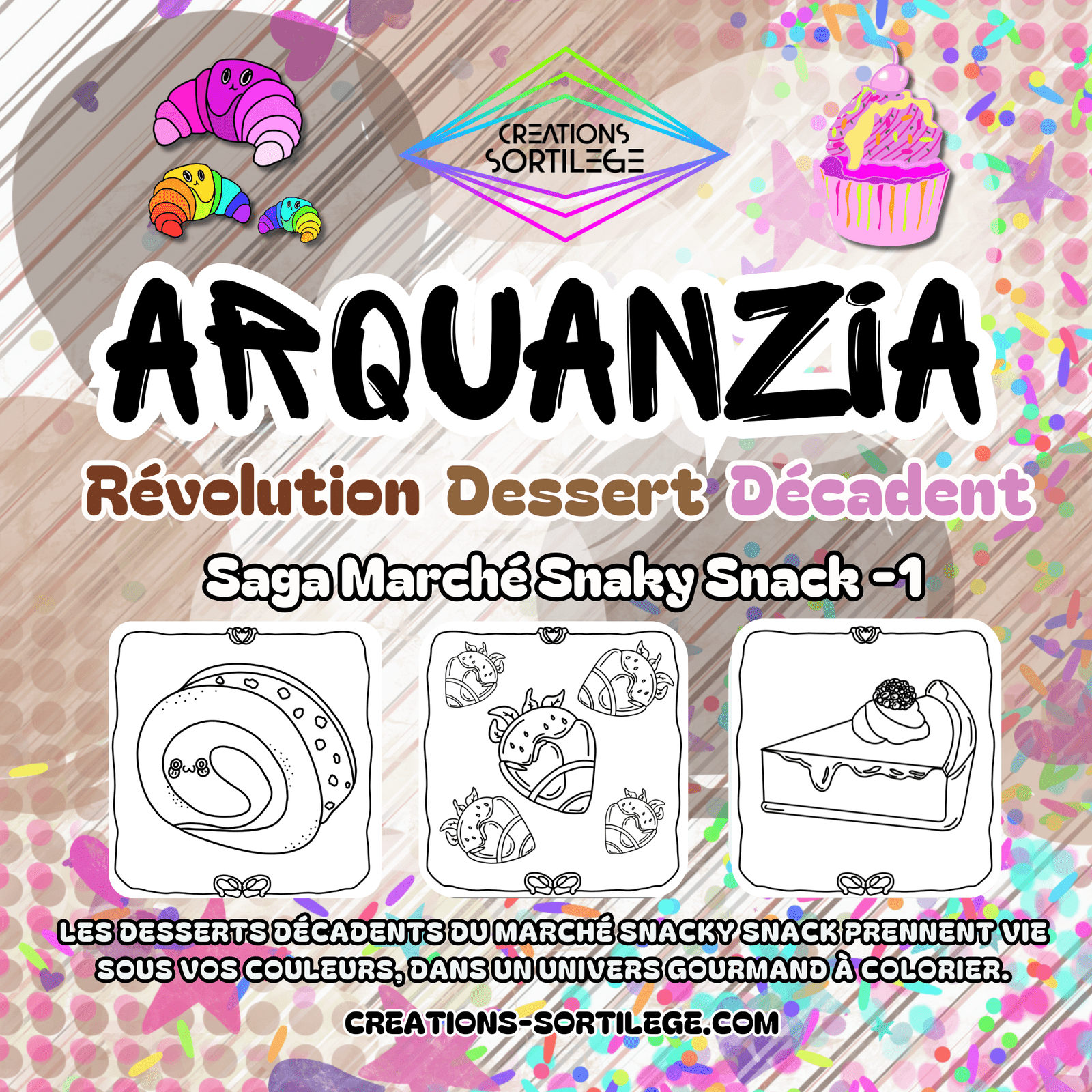 Arquanzia - Livre Coloriage - 100% Fait Main - Nos Sagas Créations Sortilege