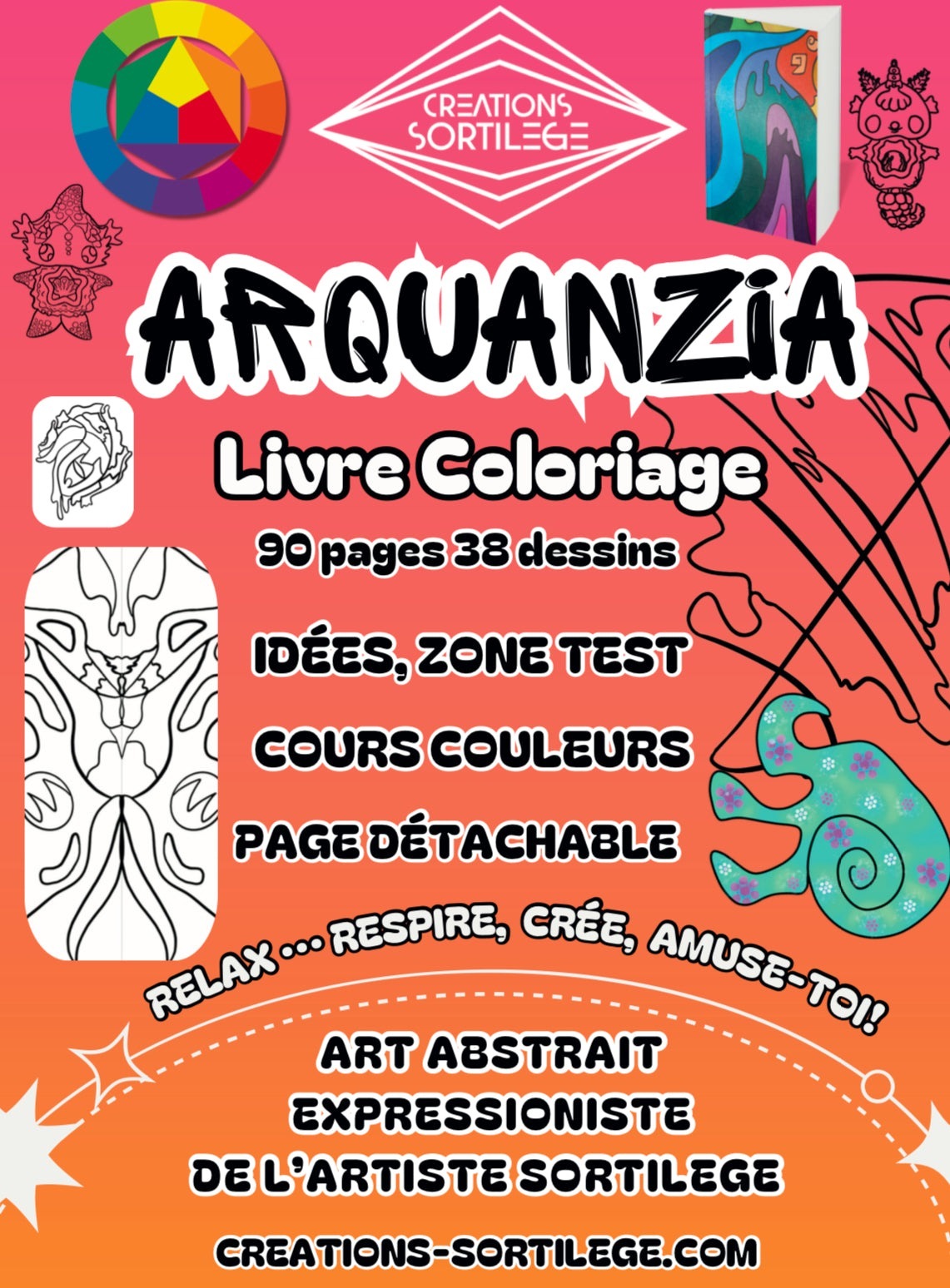 Arquanzia Livre Coloriage - Premium Lie La Description Créations Sortilege