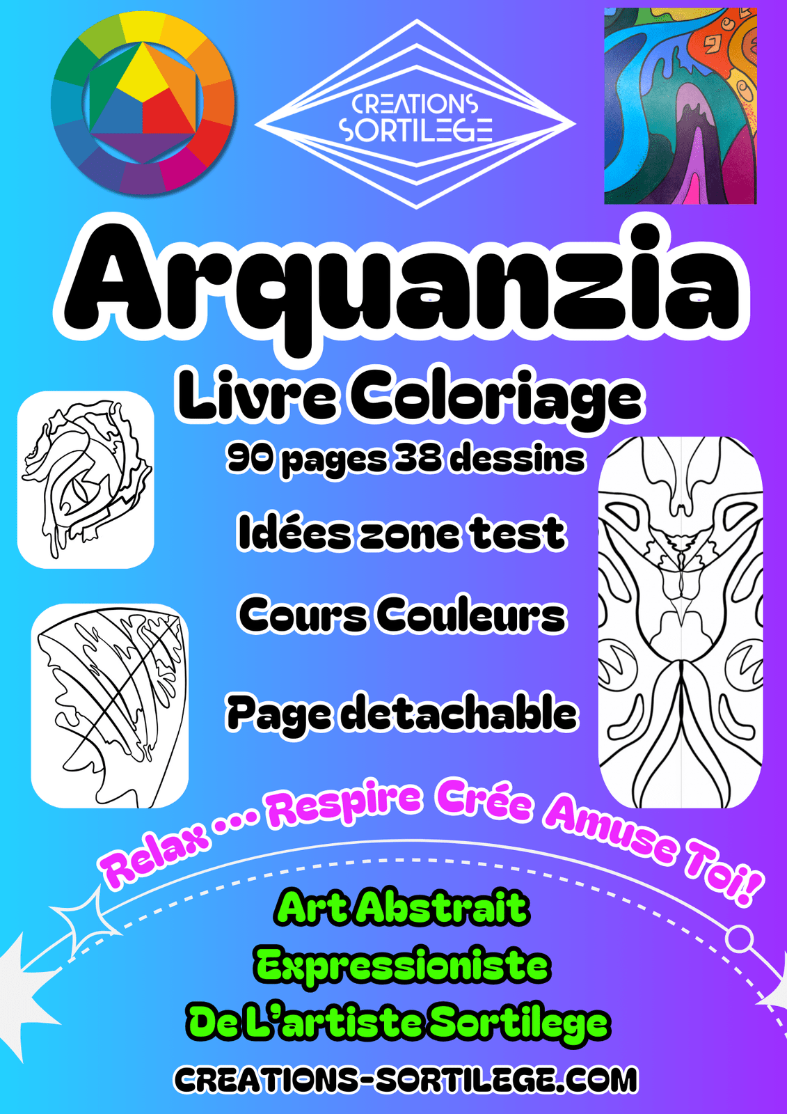 Arquanzia Livre Coloriage Créations Sortilege