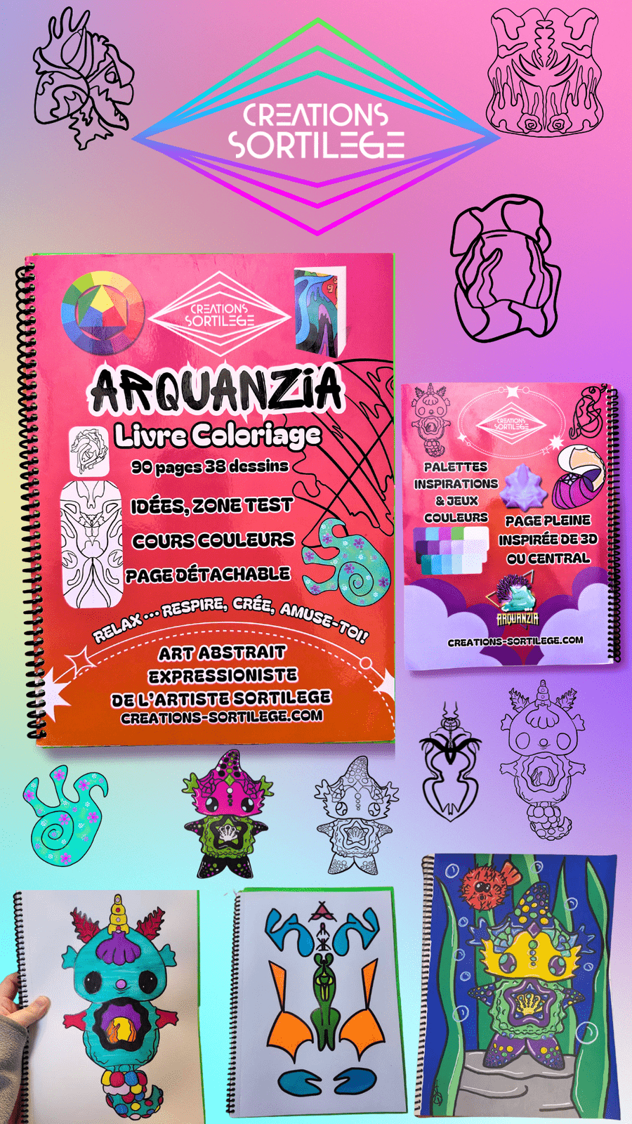 Arquanzia Livre Coloriage Créations Sortilege