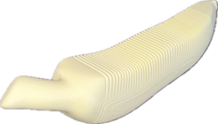 Banane 3D - Fidget Flexi - Cream Banana Créations Sortilege