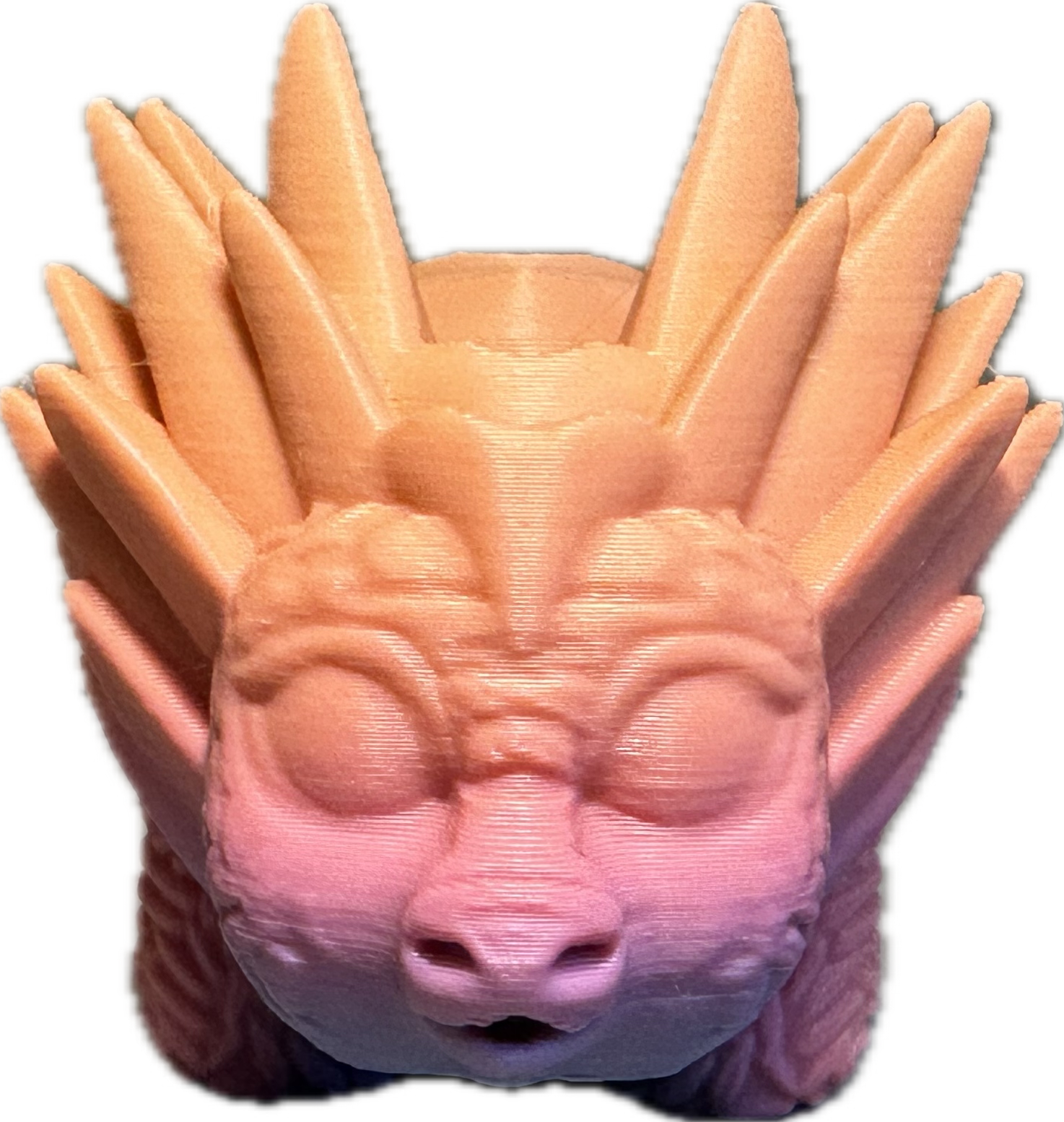 Bébé Dragon Mystique Longwei 3D - Coucher De Soleil Créations Sortilege
