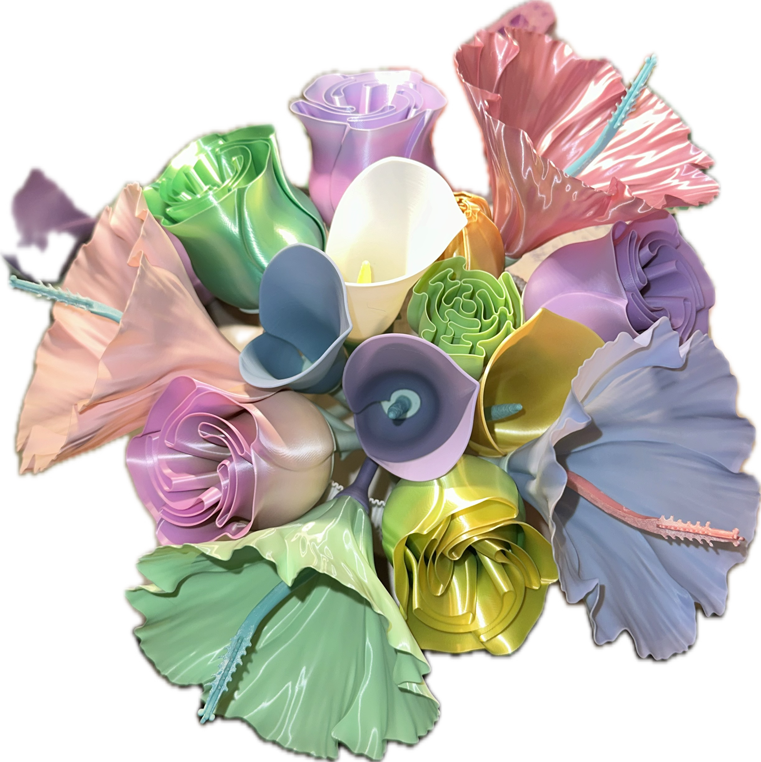 Bouquet De Fleur 3D Sur Mesure - Arrangement Créatif 🌺 Créations Sortilege