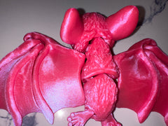 Chauve-Souris - Méga- Magenta Glitter - Ultra Luxe Créations Sortilege