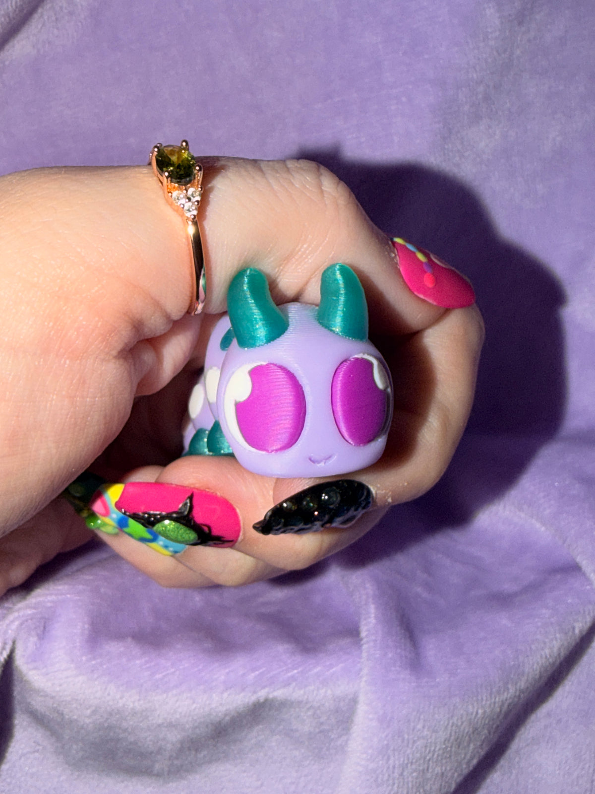 Chenille Heureuse - Petit - Lilas & Glitter Créations Sortilege