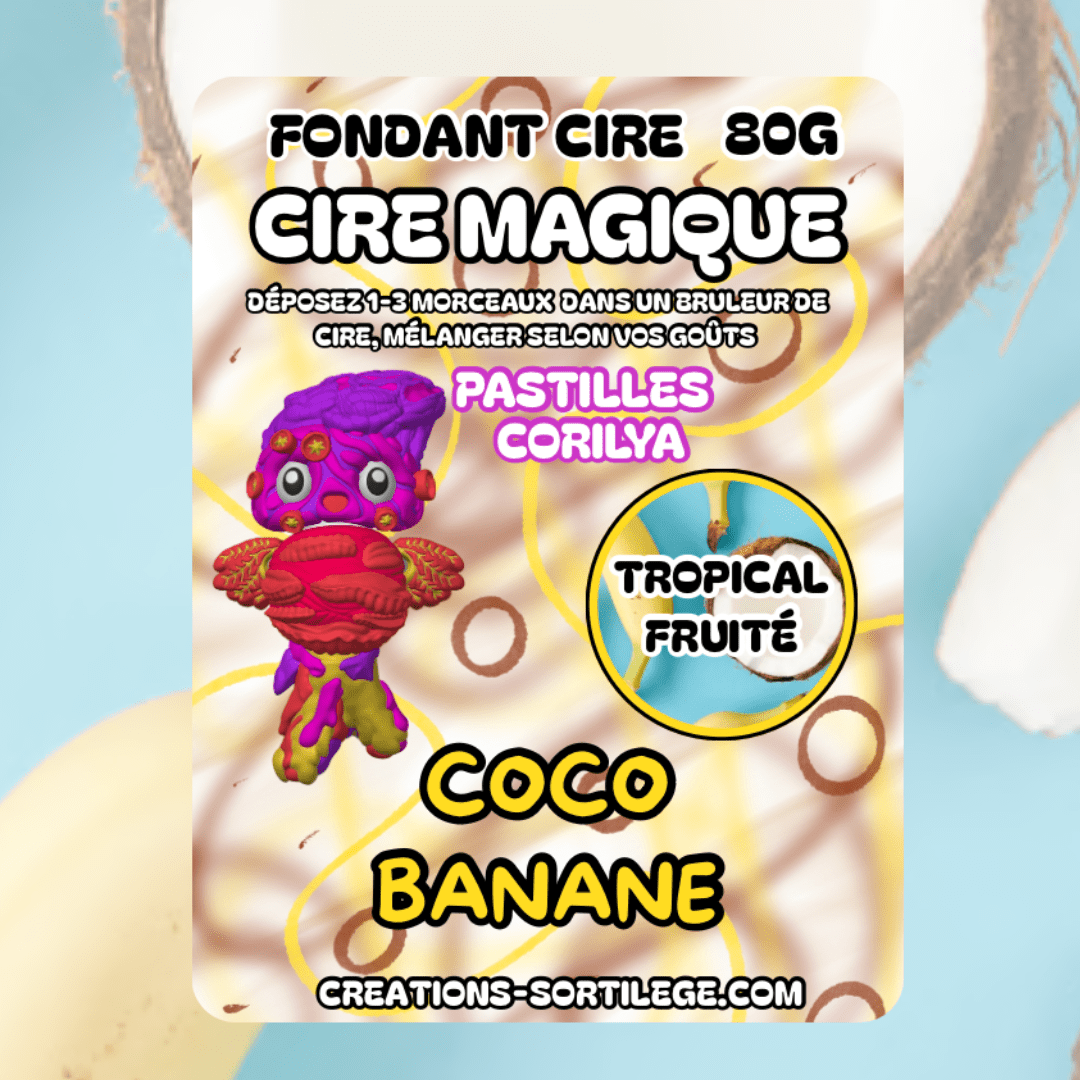 Cire Magique - Banane Coco Créations Sortilege