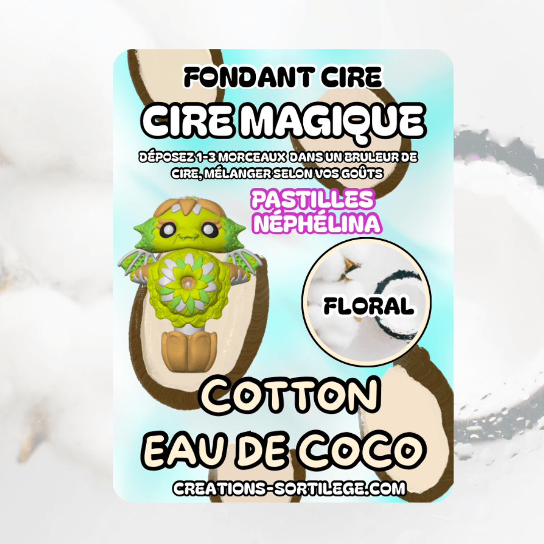 Cire Magique Étoile - Cotton Eau De Coco - Précommande Créations Sortilege