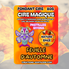 Cire Magique Étoile - Feuille D’automne - Précommande Créations Sortilege