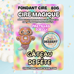 Cire Magique Étoile - Gâteau De Fête - Précommande Créations Sortilege