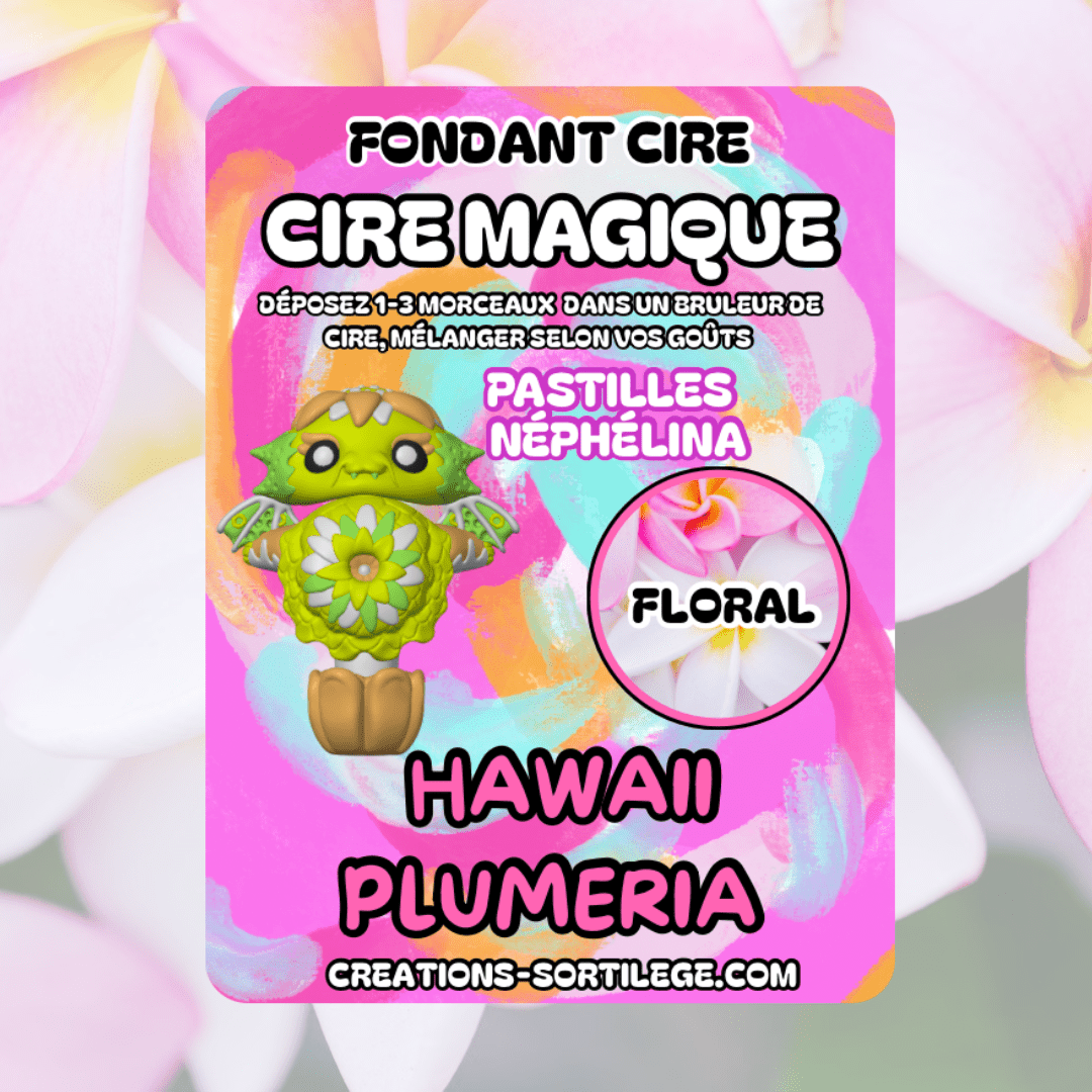 Cire Magique Étoile - Hawaii Plumeria - Précommande Créations Sortilege