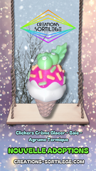 Clickers Crème Glacée - Baie - Agrume Changement Couleurs Créations Sortilege