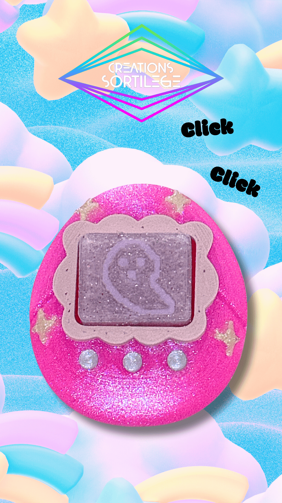 Clickers - Fantôme Virtuel - Glitter Passion Créations Sortilege