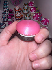 Clickers Macaron - Rose Glitter Bi Noir Créations Sortilege