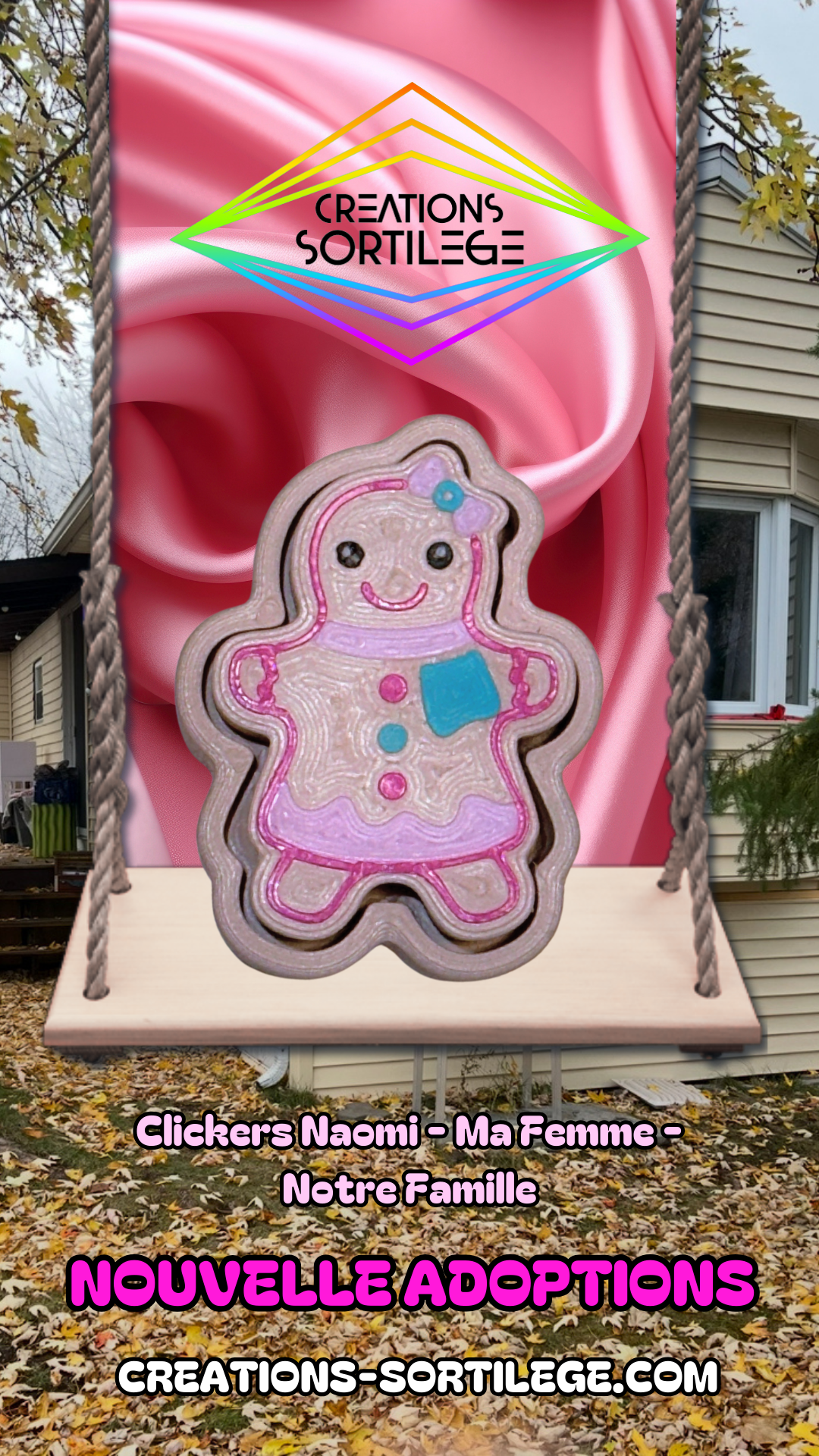 Clickers Naomi - Ma Femme - Notre Famille Créations Sortilege