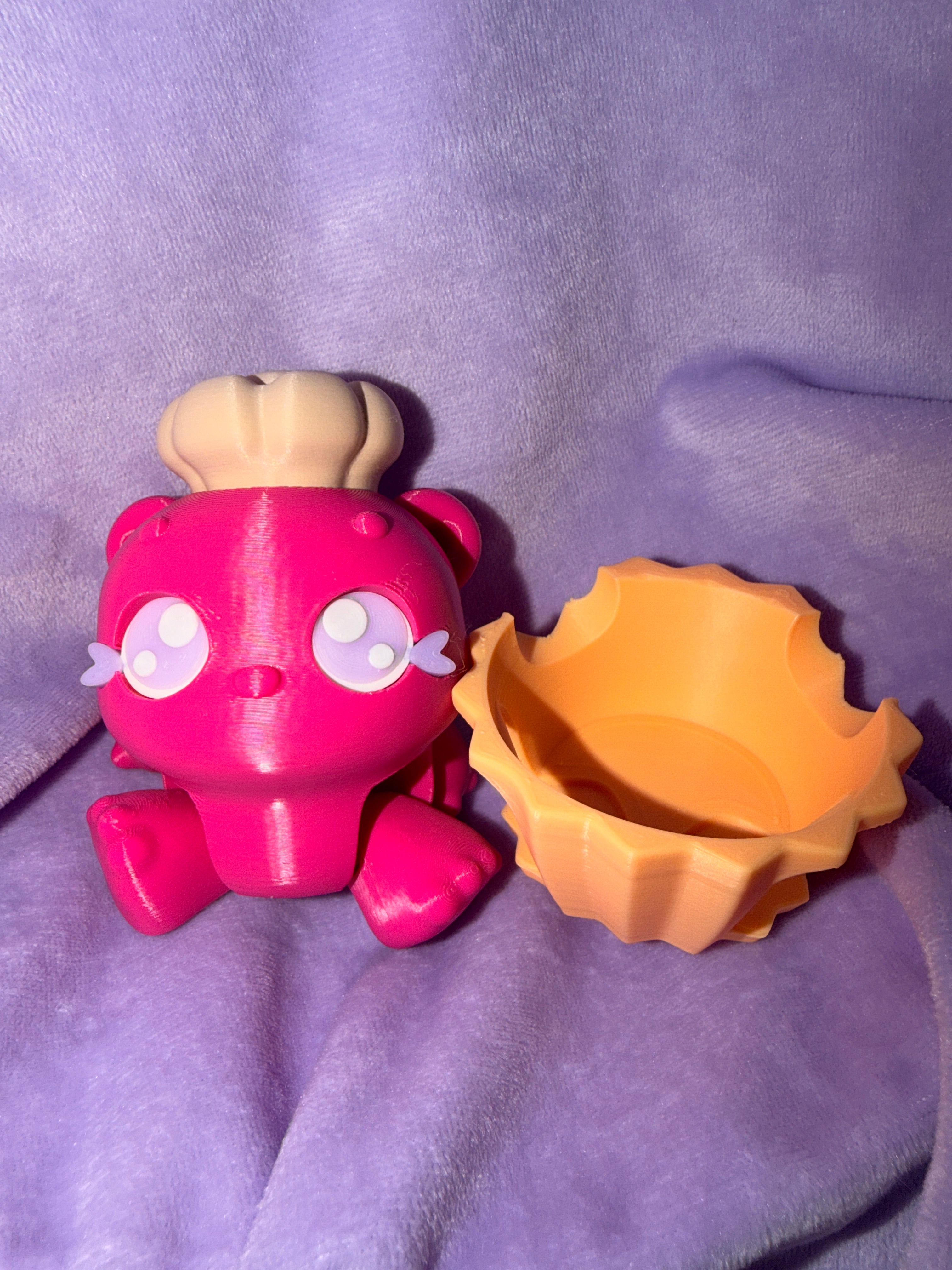 Clickers Ourson Cupcake - Grand - Magenta Créations Sortilege