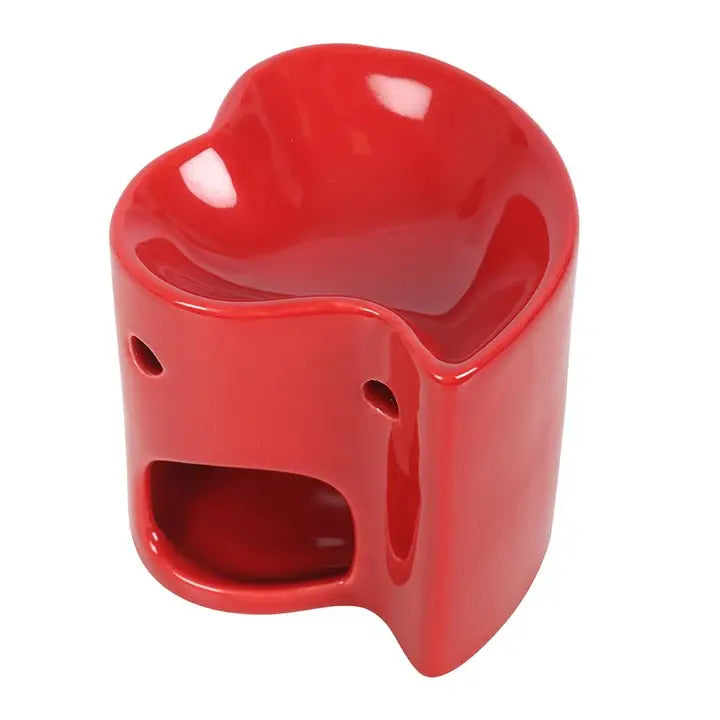 Cœur Rouge - Brûleur Pour Cire Magique Céramique Créations Sortilege