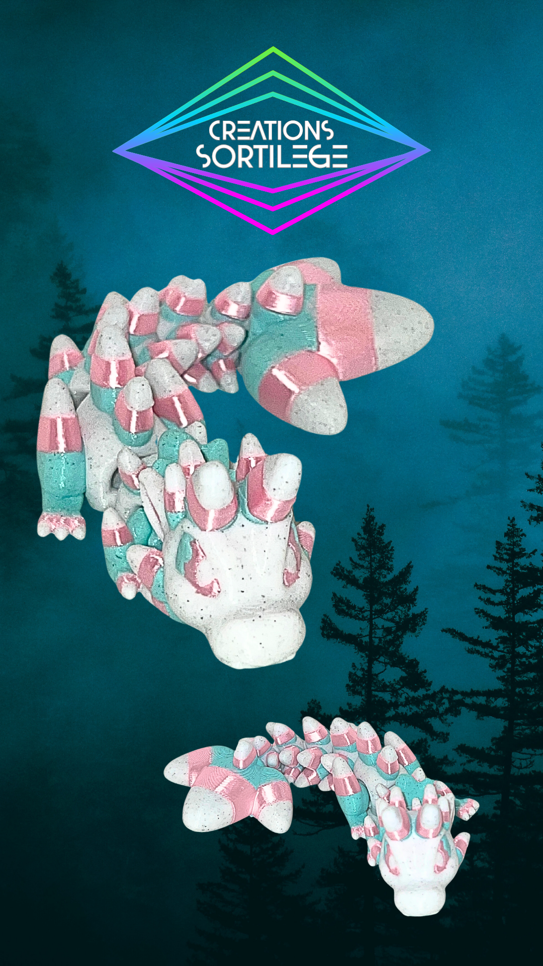 Dragon candy corn - Trans Luxe Créations Sortilege