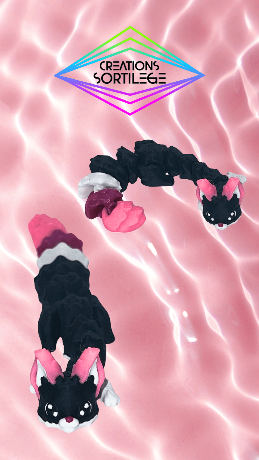 Dark Yuna - Noir & Gomme Sunset Créations Sortilege