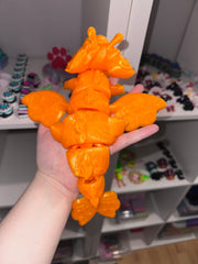 Dragon Papillon Joyeux - Méga - Orange Transparent Créations Sortilege