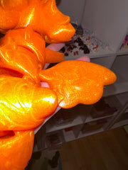 Dragon Papillon Joyeux - Méga - Orange Transparent Créations Sortilege