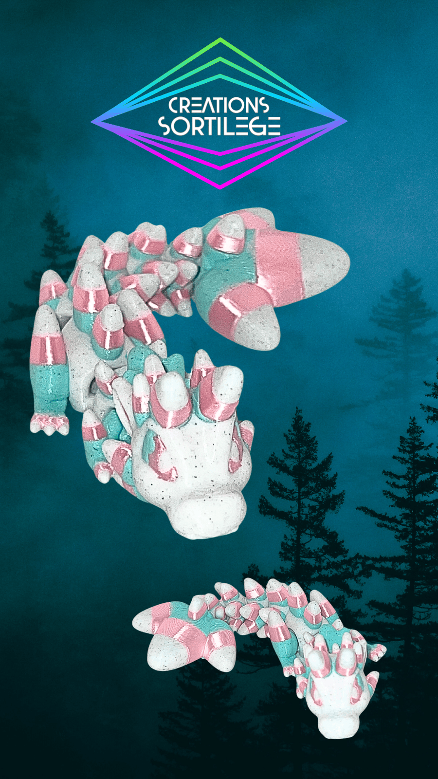 Dragon candy corn - Trans Luxe Créations Sortilege