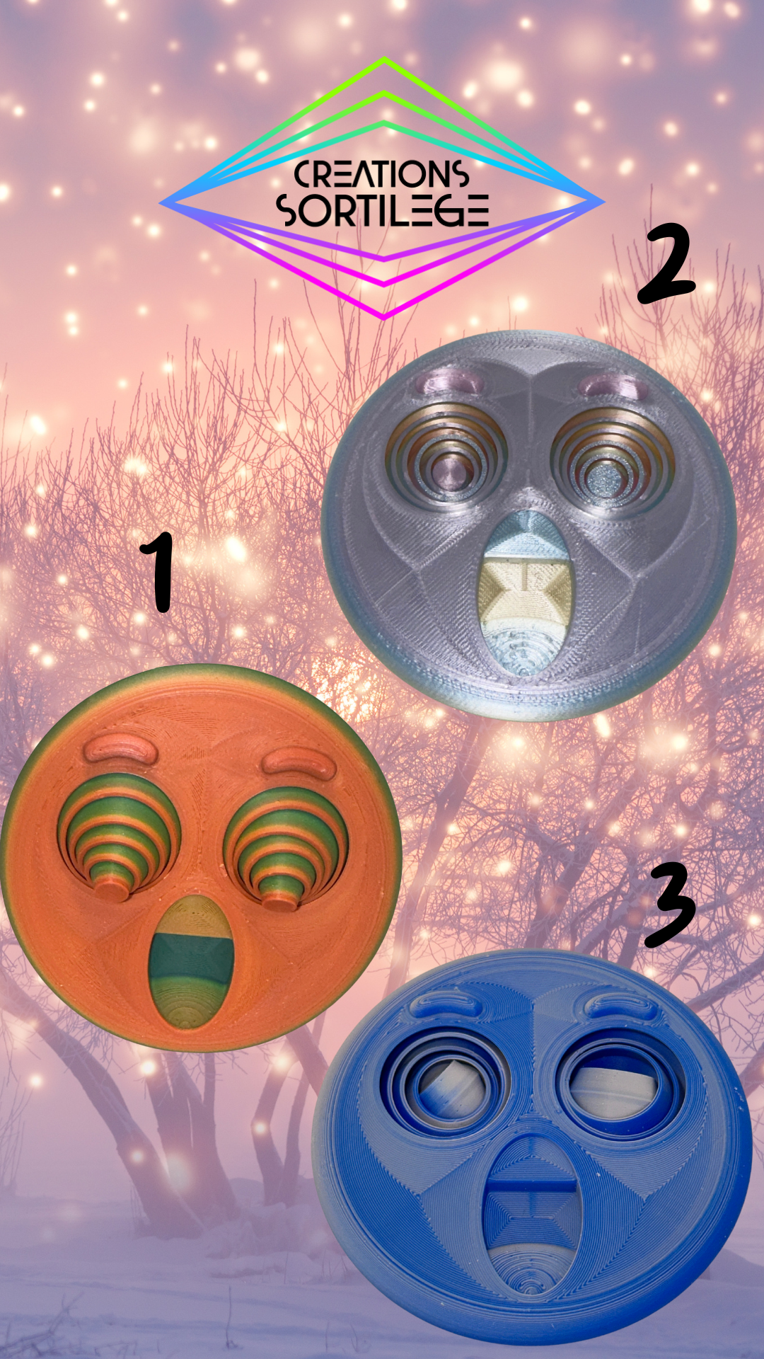 Emoji Fidget - Hivernale - Stop Stress Créations Sortilege