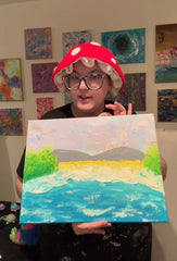 Aventure Des Île - Toile Acrylique Art Abstrait 16x12” - Précommande Créations Sortilege